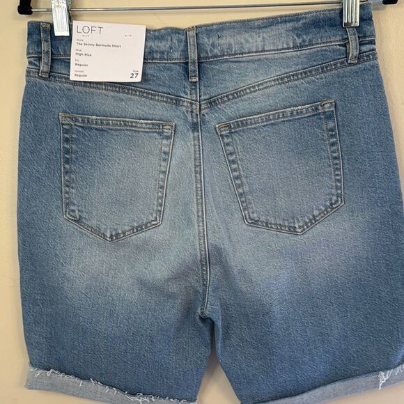 Loft The Skinny High Rise Bermuda Short - Picture 7 of 8